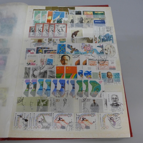 695 - Stamps:- China mint and used stamps in 16 page stockbook