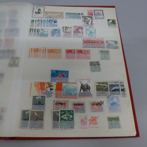 695 - Stamps:- China mint and used stamps in 16 page stockbook