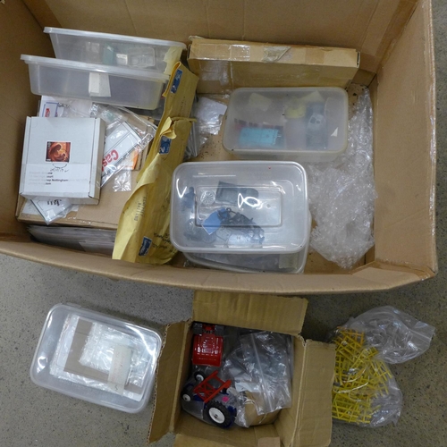 715 - Matchbox, Corgi and other model vehicle parts/spares, etc.