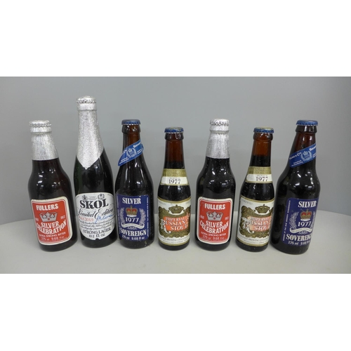 775 - Seven commemorative bottled beers