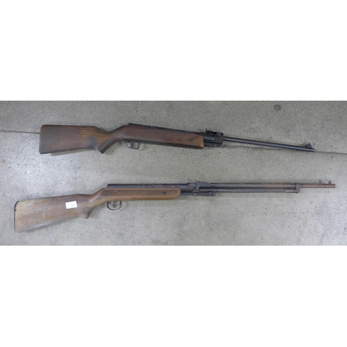 788 - A modern 322 air rifle and a Hungarian air rifle