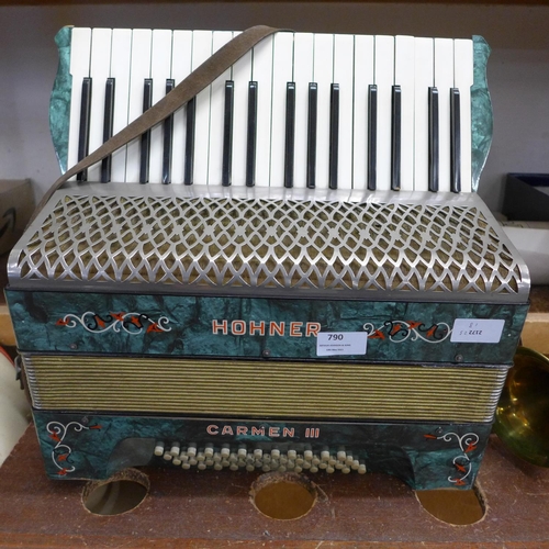 790 - A Hohner Carmen III accordion