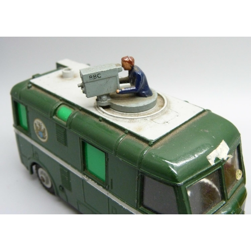 798 - Three Dinky Toys - Scout Car, Loud Speaker van and TV Roving eye