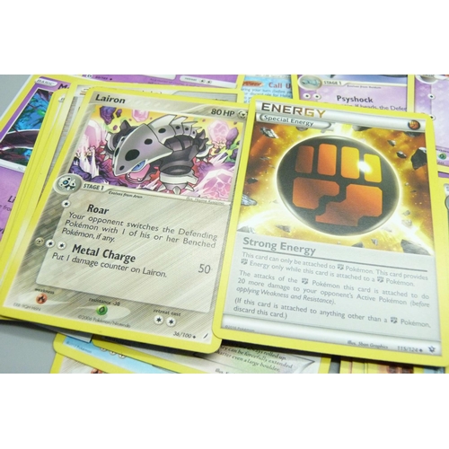 806 - Ninety Pokemon cards, various sets - Undaunted, Mysterious Treasures, Diamond and Pearl, etc., 2007,... 