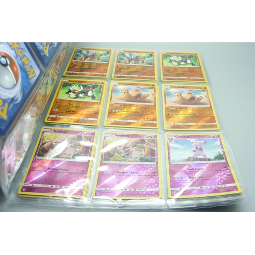 808 - 91 reverse holo Pokemon cards, part set from Sun and Moon, 2017