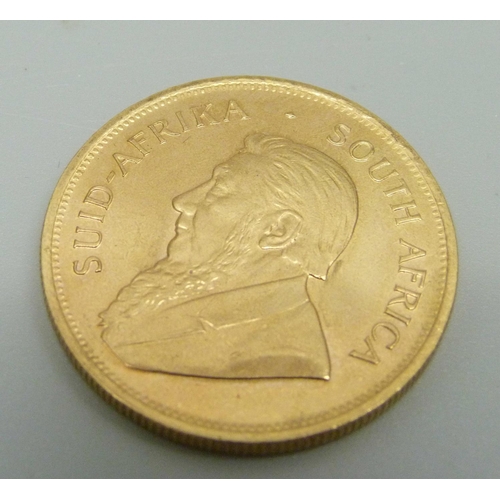 851 - A 1990 1oz. fine gold Krugerrand