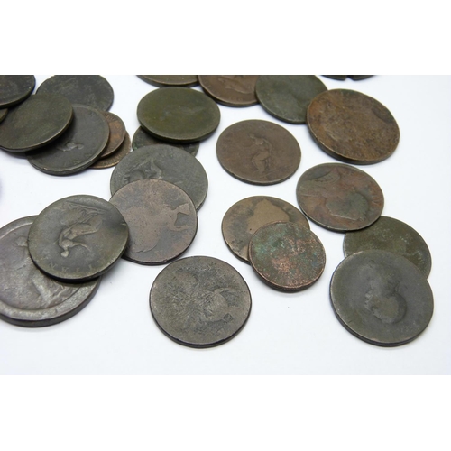 895 - A collection of Georgian and Victorian coins