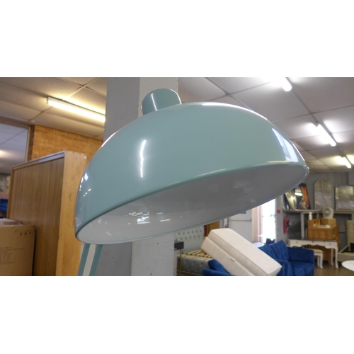 1453 - A powder blue floor standing angle poise lamp