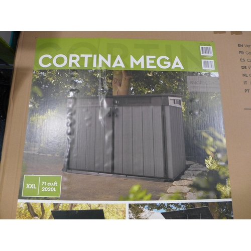 3033 - Keter Cortina Mega Storage Outdoor Shed, original RRP £289.99 + VAT (290-313) * This lot is subject ... 