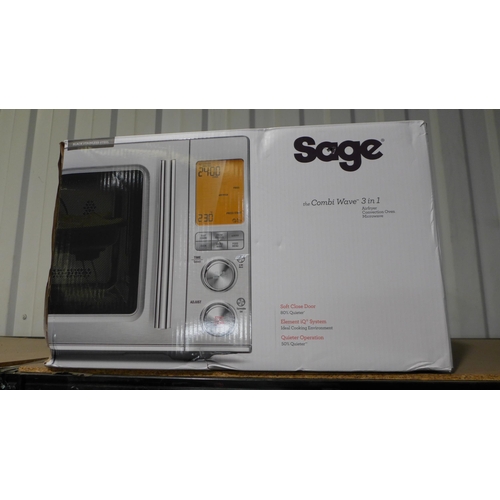 3130 - Sage The Combi Wave 3In1 Microwave (model:- SMO870BST4GUK1), original RRP £249.99 + VAT (290-272) * ... 