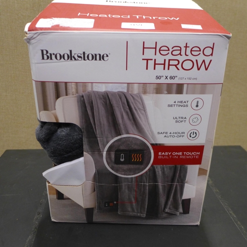 3159 - Brookstone Heated Throw (50 x 60) (290-121) * This lot is subject to VAT