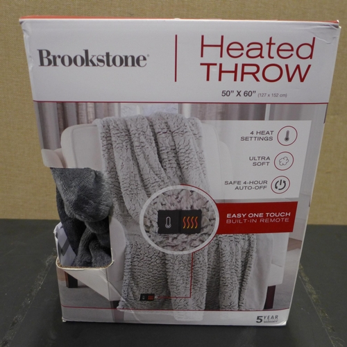 3160 - Brookstone Heated Throw (50 x 60) (290-119) * This lot is subject to VAT