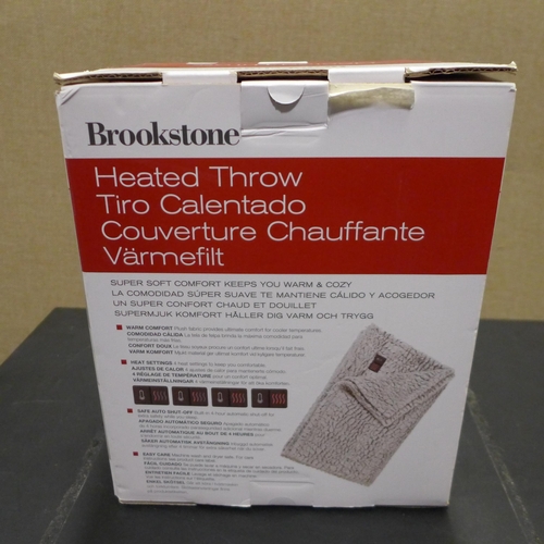 3161 - Brookstone Heated Throw (50 x 60) (290-118) * This lot is subject to VAT