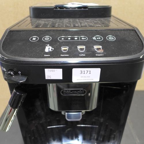 3171 - Delonghi Bean To Cup Magnifica Evo Coffee Machine (model:- ECAM290.22.B), original RRP £284.99 + VAT... 