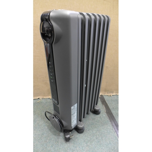 3225 - Delonghi Oil Filled Grey Radiator (model:- TRRSO715E.G) (290-163) * This lot is subject to VAT