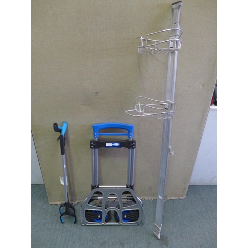 3252 - Toolmaster Hand Truck (159kg) , Birdrock Grabber (2 Pack) and Artika Neptune Shower Caddy   (290-20,... 