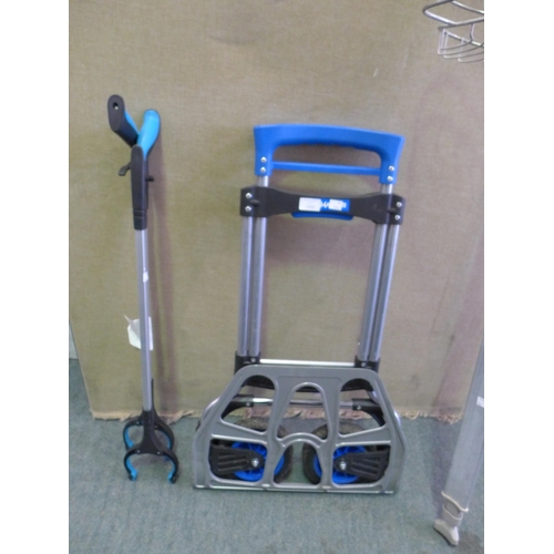 3252 - Toolmaster Hand Truck (159kg) , Birdrock Grabber (2 Pack) and Artika Neptune Shower Caddy   (290-20,... 