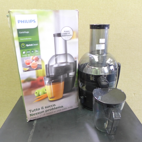 3255 - Philips Viva Juicer (model:- HR1855/70) (290-90) * This lot is subject to VAT