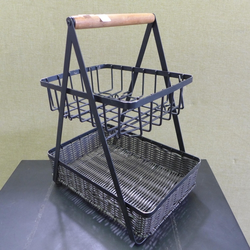 3262 - Mesa A-Frame Two Tier Baskets (290-74) * This lot is subject to VAT