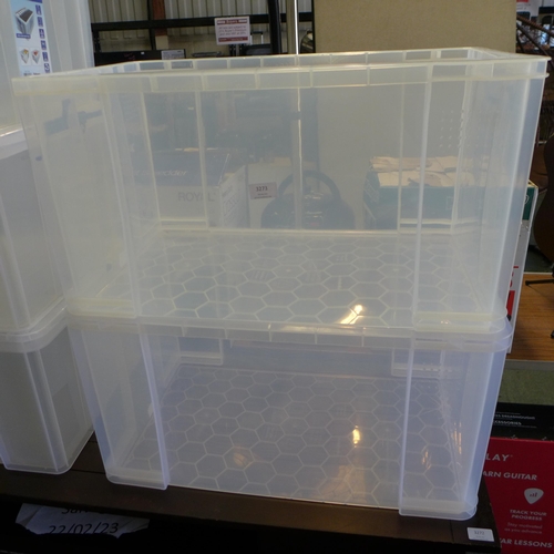 3273 - 2 Really Useful Box 84l containers (no lids)