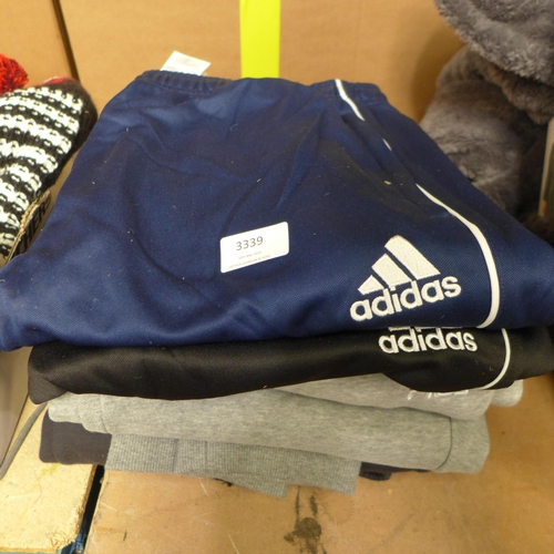 3339 - Five mixed size/style branded jogging bottoms  * This lot is subject to VAT