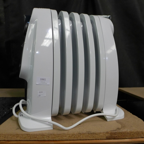 3361 - Delonghi Nano Radiator (model:- TRNS0505M) (289-153) * This lot is subject to VAT