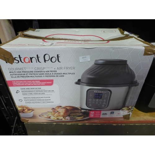 3377 - Instant Pot Gourmet Crisp Airfryer - (Damaged/Scrap), original RRP £129.99 + VAT (290-143) * This lo... 