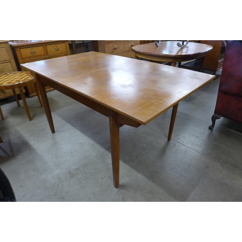 13 - A Bath Cabinet Makers teak extending dining table