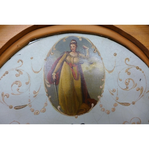 131 - A George III pine 30-hour longcase clock, the painted dial signed Thomas Mawkes, Derby