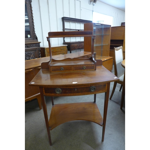 205H - An Edward VII inlaid mahogany lady's dressing table