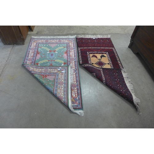 251 - Two eastern hand knotted rugs