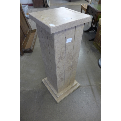 266 - An Art Deco style marble pedestal