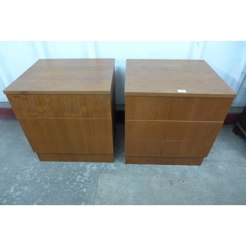 36M - A pair of Danish teak bedside chests