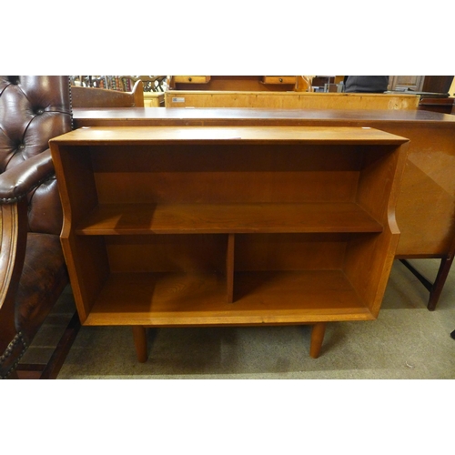 46 - An elm open bookcase