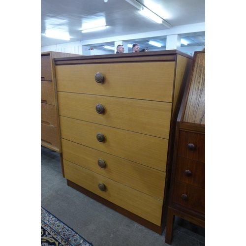 59 - An Avalon teak chest of drawers