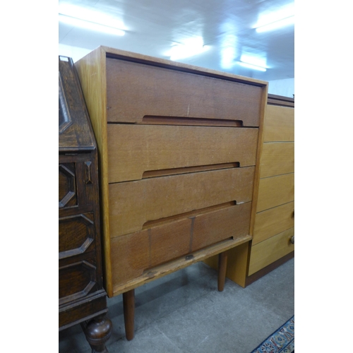 60 - A Stag C-Range light oak chest of drawers, designed by John & Sylvia Reid