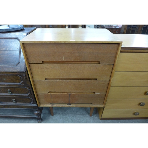 60 - A Stag C-Range light oak chest of drawers, designed by John & Sylvia Reid