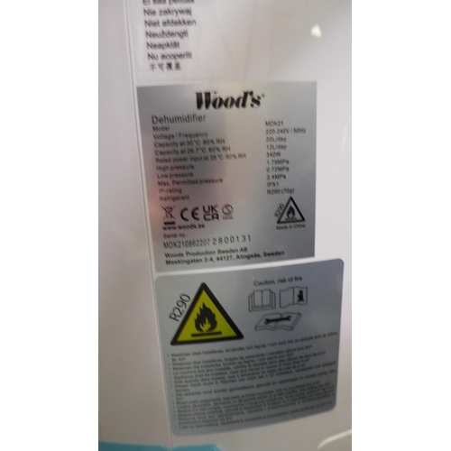 3146 - Woods White 20l Dehumidifier (model:- MDK21), original RRP £199.99 + VAT (290-273) * This lot is sub... 