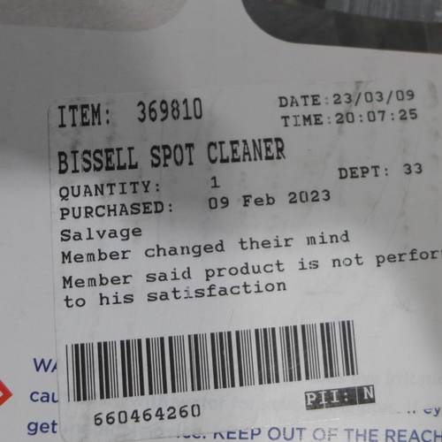 3151 - Bissell Spot Cleaner (model:- 36981), original RRP £99.99 + VAT (290-267) * This lot is subject to V... 