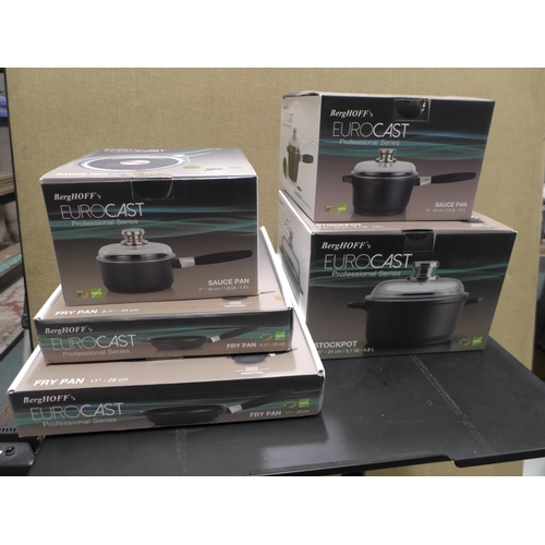 3201 - Berghoff Eurocast Deluxe Cookware Set, original RRP £229.99 + VAT (290-18) * This lot is subject to ... 