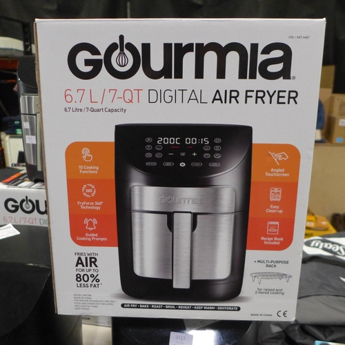 3211 - Gourmia Air Fryer (7QT) (290-146) * This lot is subject to VAT