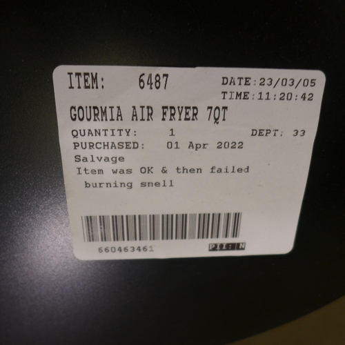 3223 - Gourmia Air Fryer (7QT) (290-150) * This lot is subject to VAT