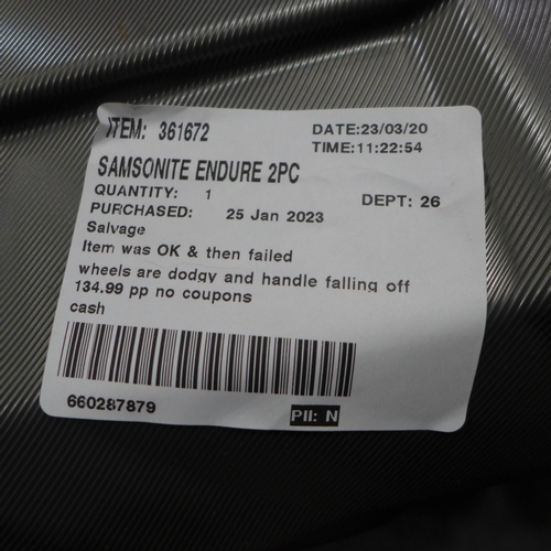 3290 - Samsonite Endure Two Piece Hardside Case Set, original RRP £134.99 + VAT     (289-149) * This lot is... 