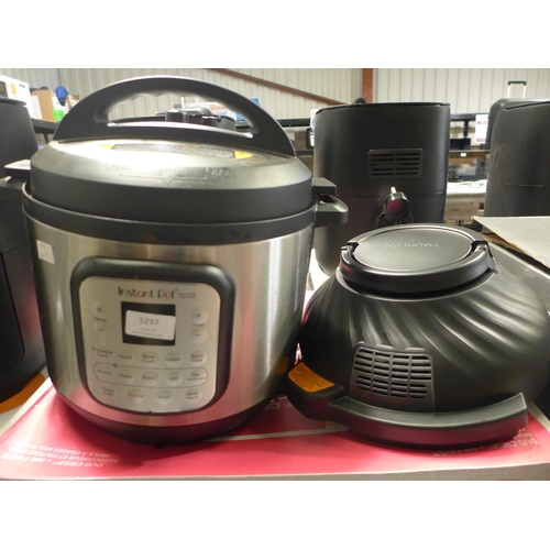 3297 - Instant Pot 11-in-1 Duo Crisp 7.6l Airfryer 8, original RRP £166.66 + VAT (289-152) * This lot is su... 