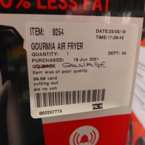 3301 - Gourmia Air Fryer (289-140) * This lot is subject to VAT