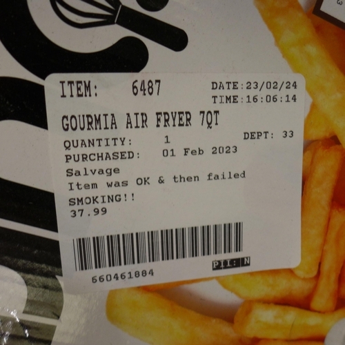 3200 - Gourmia Air Fryer (7QT) (290-15) * This lot is subject to VAT