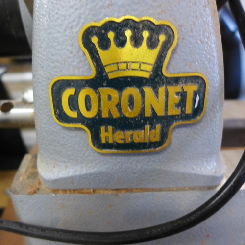 2001 - Record Power Coronet Herald, heavy duty cast iron electronic variable speed lathe, 201-912-034, with... 