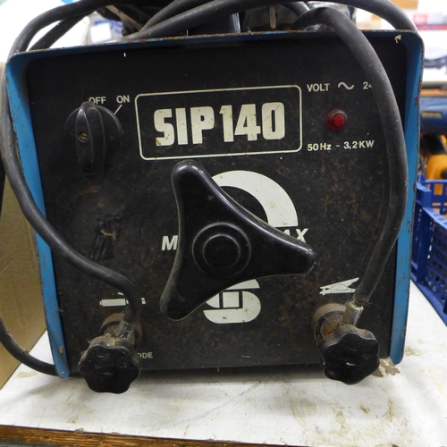 2051 - SIP 140v welder with goggles and mask