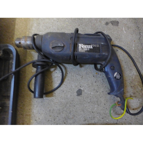 2061 - Bundle of 9 power tools including drills, orbital polisher, jigsaw and more