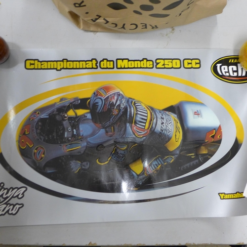 2084 - 18 assorted Superbikes and Moto GP motorbike posters, 1990s and 2000s